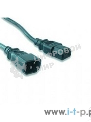 Кабель питания сист.блок-монитор Gembird 3.0м, VDE(0.75мм), черный, с зазем., пакет