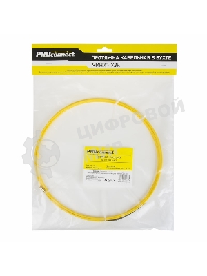 Протяжка кабельная PROconnect (мини УЗК в бухте), стеклопруток, d=3,0 мм, 10 м
