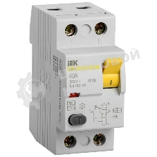 Выключатель дифференциального тока (УЗО) 2п 40А 100мА тип AC ВД1-63 IEK MDV10-2-040-100