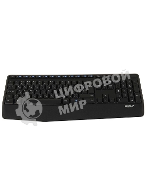 Комплект клавиатура+мышь Logitech MK345 беспроводной, USB, 1000 DPI, чёрный/серый