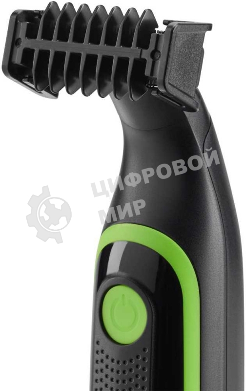 Машинка для стрижки Polaris PHC 0303RB черный/лайм 240Вт