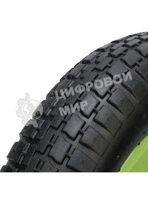 Колесо Сибртех пневматическое 3,00-8, длина оси 90мм,подшипник 16мм