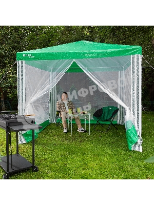 Тент садовый с москитной сеткой Camping Palisad 250х250/240 см