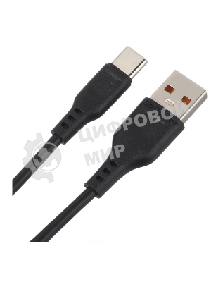 Кабель GoPower GP01T USB (m)-Type-C (m) 1.0м 2.4A ПВХ черный (1/800)