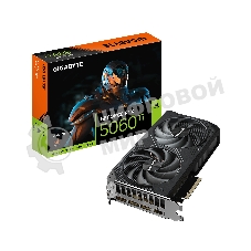 Видеокарта Gigabyte GeForce RTX 5060 Ti Windforce, NVIDIA RTX 5060 Ti, 16 ГБ GDDR7, 128 бит, PCI-e 5.0, 1xHDMI, 3xDP, 2572 МГц