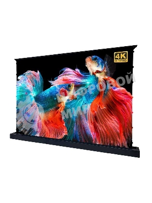 Экран S'OK для UST проектора 266x150 см, 4K, напольный c электроприводом, черный