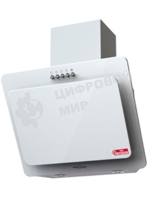 Вытяжка наклонная KRONA Liva 500 White PB белый, 50 см, 715 куб. м/ч, 52 дБ