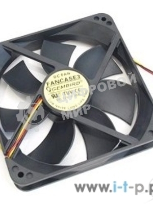 Вентилятор для корпуса Gembird черный, 120 мм, 2000 об/мин, 38 дБ, 3 pin
