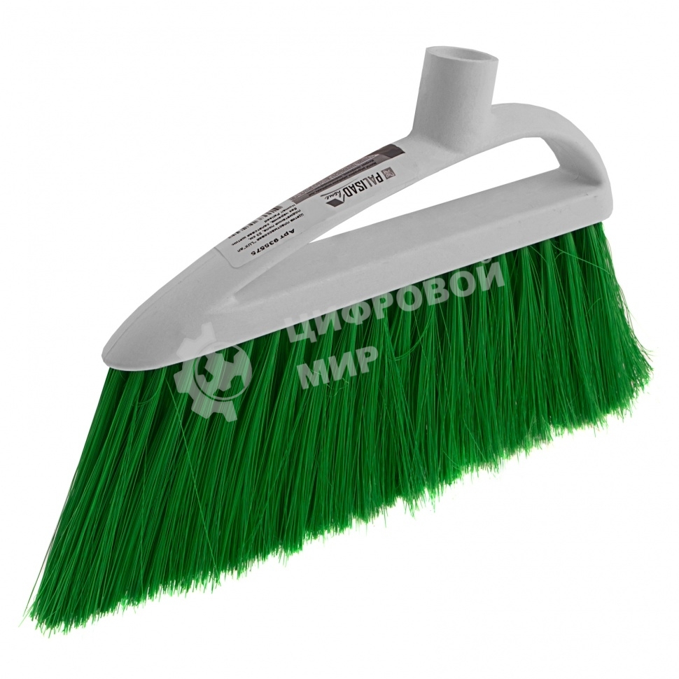 Щетка Home Palisad пластмассовая для подметания пола, премиум, 23 см, без черенка, салат. щетина
