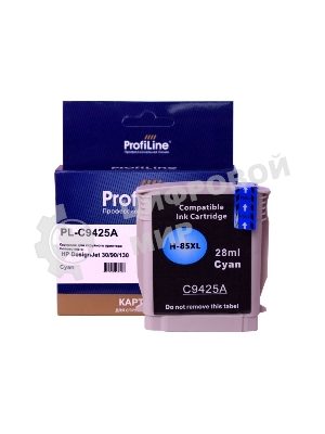 Картридж струйный ProfiLine PL-C9425A (№85) для принтеров HP DesignJet 30/90/130 с чернилами Cyan