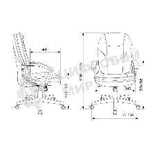 Кресло руководителя Бюрократ CH-868N Boroko-37 коричневый, искусственная кожа, крестовина пластик