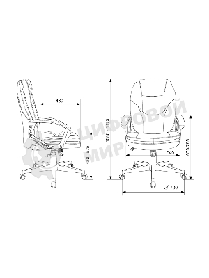 Кресло Бюрократ CH-868N Boroko-37 коричневый, экокожа