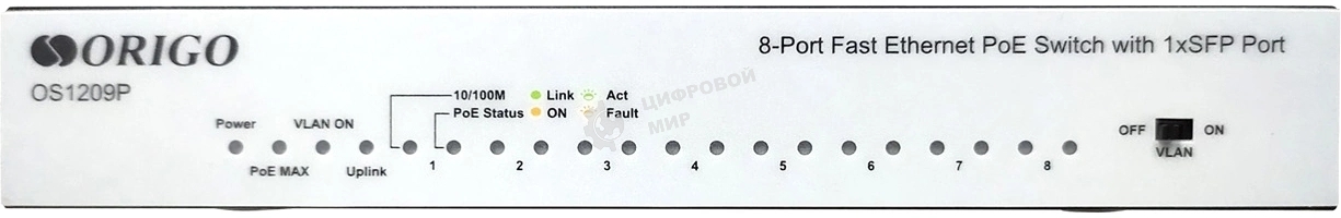Коммутатор РоЕ OS1209P/80W/A1A