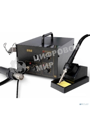 Паяльная станция Rexant, 2 в 1: паяльник+термофен, 150-480 °С