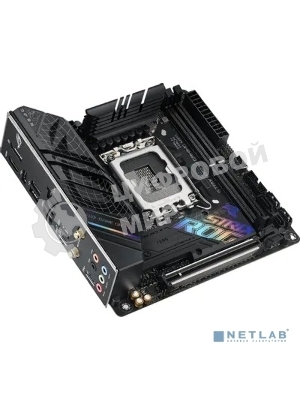 Материнская плата ASUS ROG STRIX B760-I GAMING WIFI, LGA 1700, Intel B760, 2xDDR5, 4xSATA, 2xM.2, 1xPCIe 5.0 x16, 1xHDMI, 1xDP, 1x 2.5Gb LAN, 3xUSB-A 2.0, 3xUSB-A 3.2 Gen 1, 1xUSB-C 3.2 Gen 1, 1xUSB-C 3.2 Gen 2x2, 5x3.5 мм, 7.1, Mini-ITX