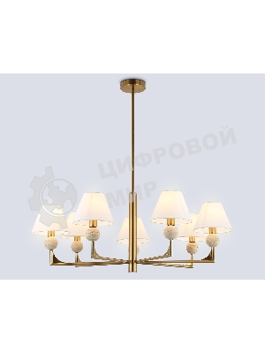 Люстра Ambrella light LH75162/7 BS/FR латунь/белый матовый E14*7 max 40W D890*580