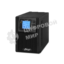 Источник бесперебойного питания PowerMan Online 1000 PLUS (1000ВА/800Вт, Online-Double conversion/LCD Display/USB/Software/RJ11/45,RS-232)