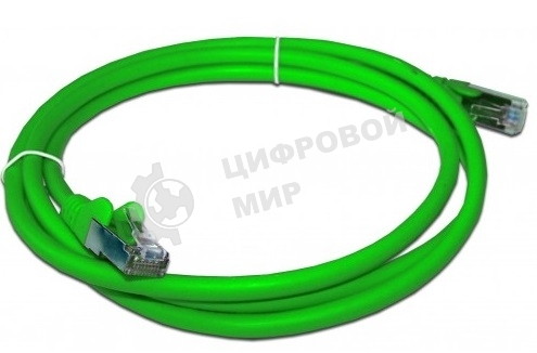Патч-корд LANMASTER LSZH FTP кат.6A, 2.0 м, зеленый
