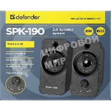 Акустическая система Defender 2.0 SPK-190 черный