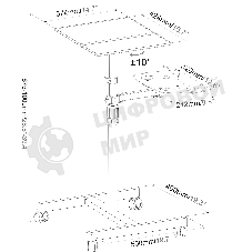 Стол для проектора Cactus CS-VM-PT01T