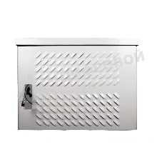 Шкаф уличный всепогодный настен. 9U (600х300), передняя дверь вент. (ШТВ-Н-9.6.3-4ААА)