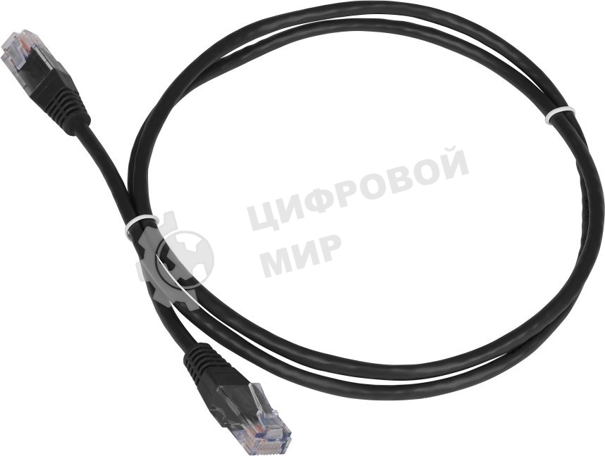 Патч-корд LANMASTER TWT UTP cat.5e, с заливными колпачками, 3.0 м, черный