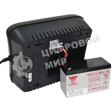 Источник бесперебойного питания Powercom Back-UPS SPIDER, Line-Interactive, LCD, AVR, 900VA/540W, Schuko, USB, black (1456263)