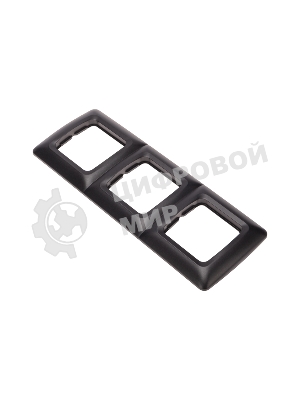 Рамка Kranz 3-я DEA горизонтальная черный Металлик