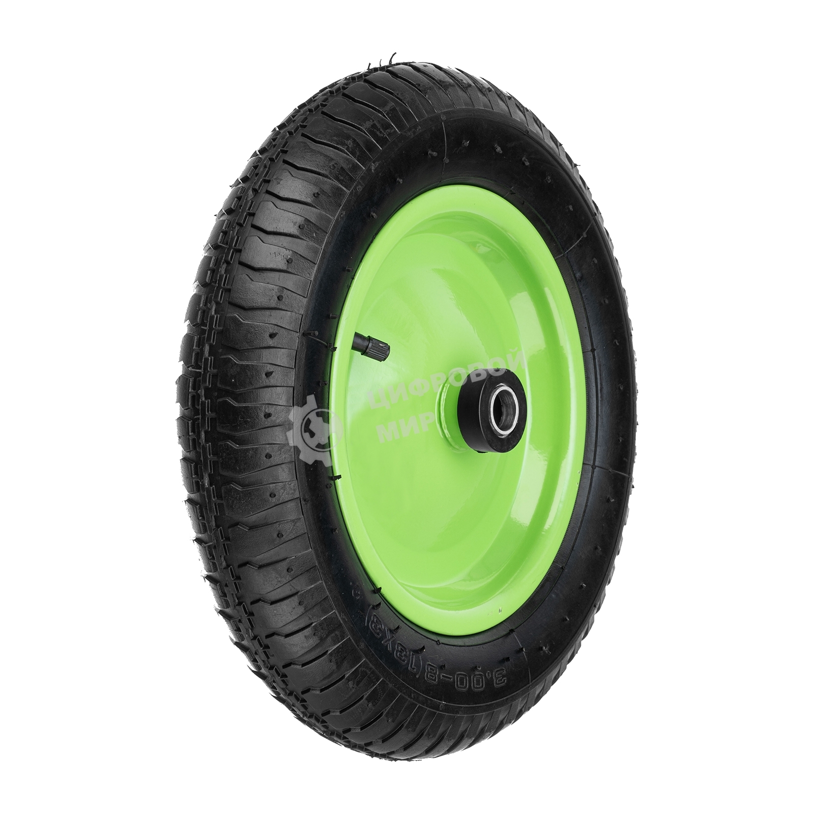 Колесо пневматическое Сибртех 3.00-8, длина оси 90мм,подшипник 20мм