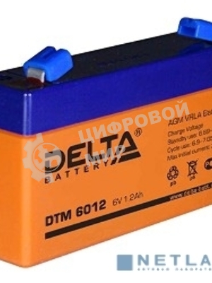 Батарея Delta DTM 6012 (1.2 А\ч, 6В) свинцово- кислотный аккумулятор