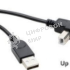 Кабель USB 2.0 на USB-B угол вверх 0,3 м