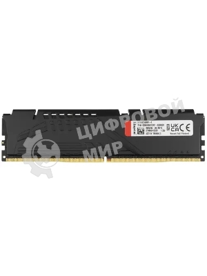 Оперативная память Kingston Fury Beast, DDR5, 32GB (1x32 GB), 6000 MHz, CL36, DIMM, радиатор, черный