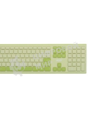 Комплект клавиатура + мышь Acer OCC205 беспроводной USB, 1200 dpi, зеленый/желтый