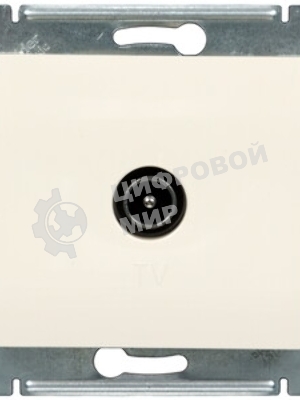 Механизм розетки TV 1-м СП Glossa 1DB беж. SchE GSL000291