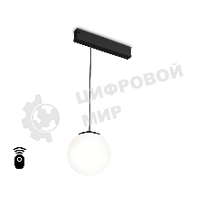 Управляемый светодиодный светильник для шинопровода Magnetic Ambrella light GL1442 BK/FR черный/белый матовый IP20 10W 3000K-6400K 220V 120° D120 H1500 (Без ПДУ)