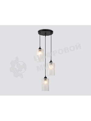 Светильник Ambrella light TR3412/3 BK черный E27/3 max 60W D330*1000