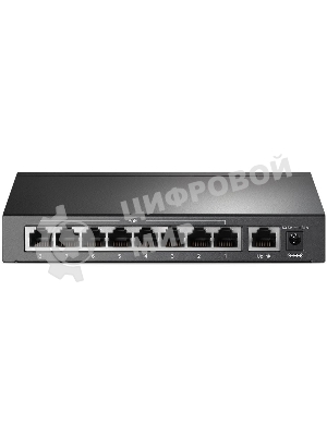 Коммутатор 9-port 10/100Mbps unmanaged switch with 8 PoE+ ports, compliant with 802.3af/at PoE, 65W PoE budget, support 250m Extend Mode, Priority mode and Isolation mode, desktop mount, plug and play.
