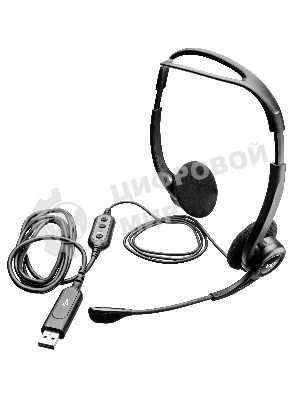 Гарнитура Logitech PC Headset 960 Stereo чёрный, проводная, USB