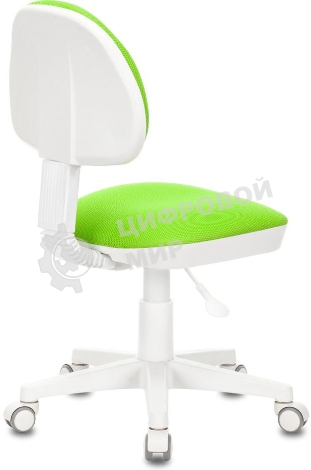 Кресло детское Бюрократ KD-3 салатовый TW-18 крестов. пластик белый