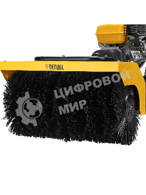 Гибридная снегоуборочная машина с функц. подметания SWB-600, 212 сс, руч. старт, 2 насадки Denzel