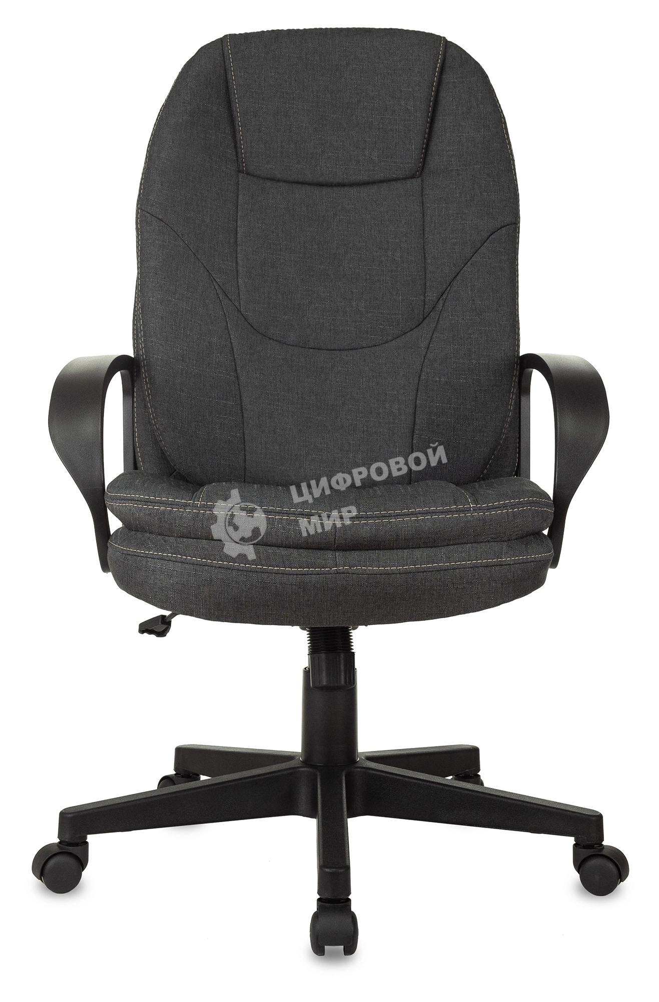 Кресло руководителя Бюрократ CH-868LT Bahama серый, крестовина пластик