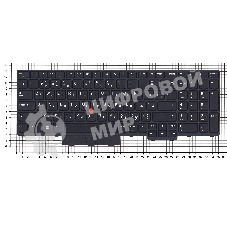 Клавиатура для ноутбука Lenovo Thinkpad P15 T15g черная