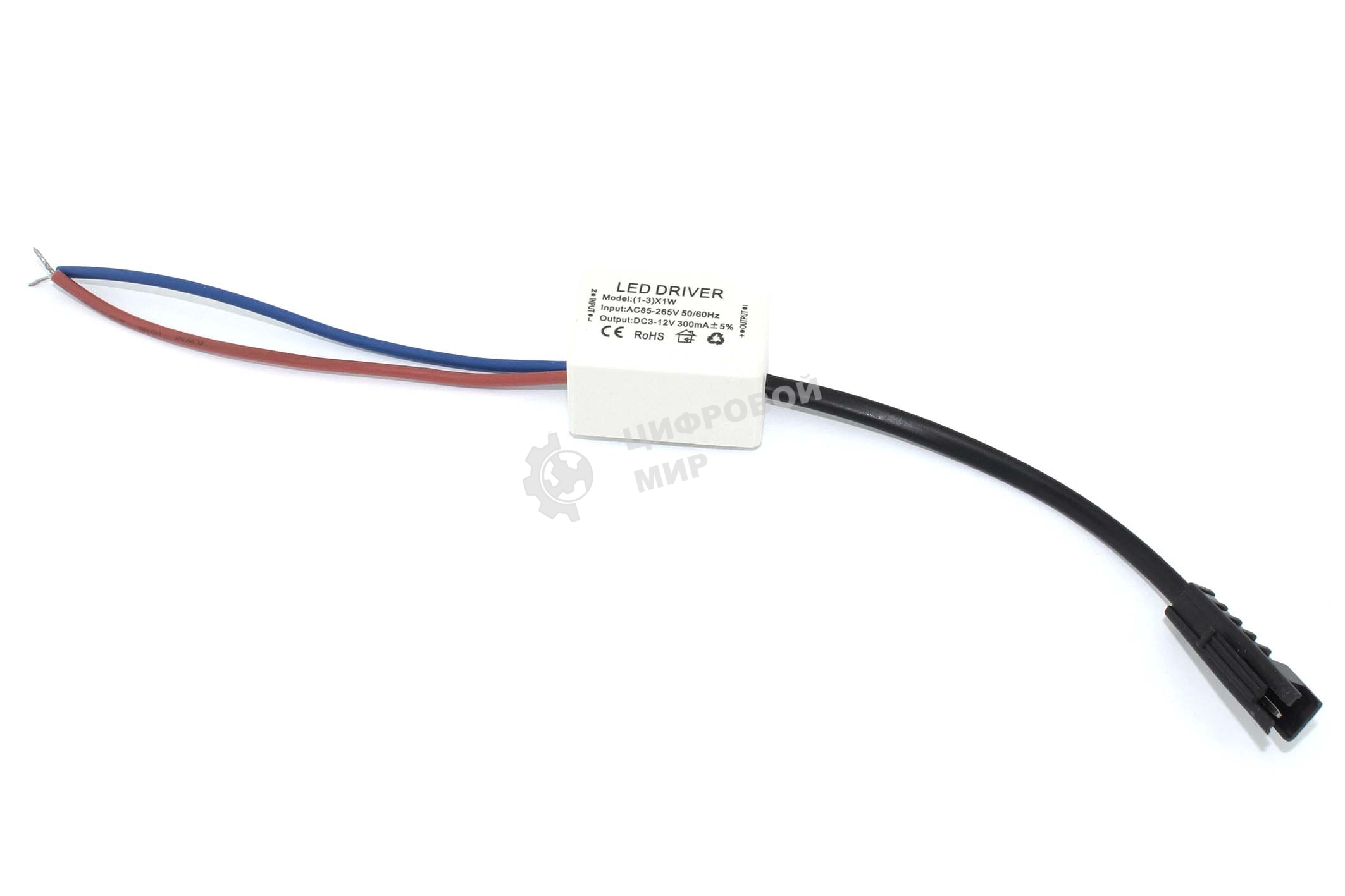 Блок питания для светодиодных светильников 3-12V до 3х ламп по 1W