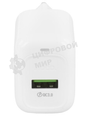 Сетевое зарядное устройство HOCO (6942007631457) CS52A 1USB 3.0A QC3.0 18W, белый