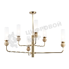 Люстра Ambrella light LH53251/6 BS/FR латунь/белый матовый E14*6 max 40W D1050*1445