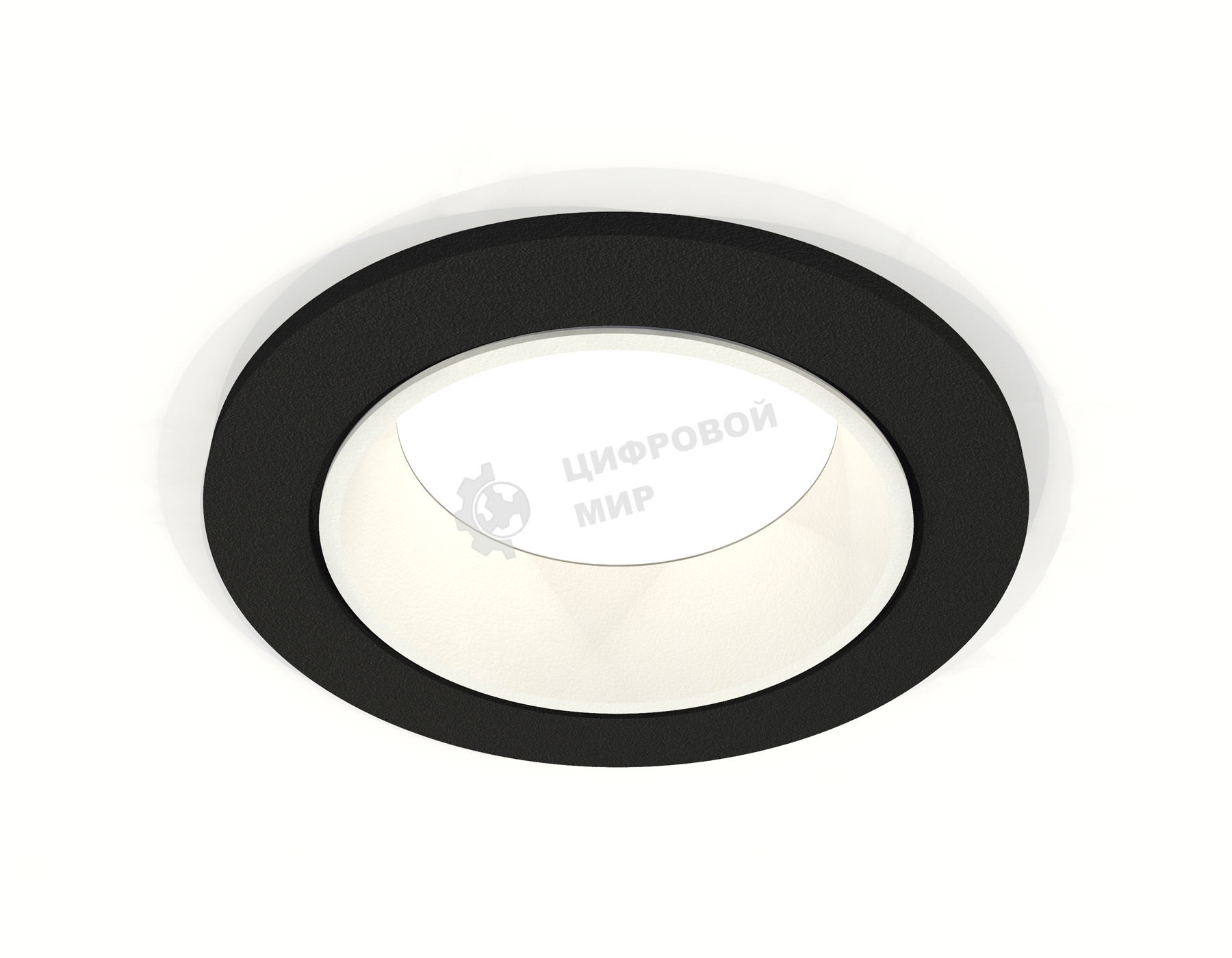Комплект встраиваемого светильника Ambrella light XC6513001 SBK/SWH черный песок/белый песок MR16 GU5.3 (C6513, N6110)