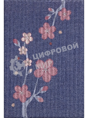 Блокнот Moleskine LIMITED EDITION SAKURA LESU08MM710BOX Pocket 90x140 мм, обложка текстиль, 160 страниц, линейка, подарочная коробка, синий, 2025