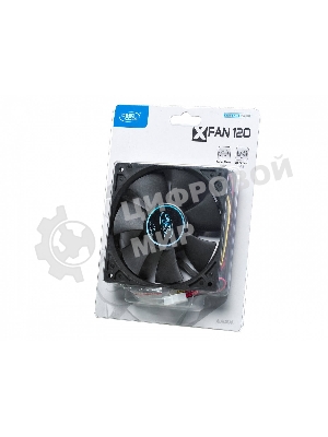 Вентилятор для корпуса DEEPCOOL XFAN 120 черный, 120 мм, 1300 об/мин, 23.7 дБ, 3 pin