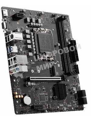 Материнская плата MSI PRO H610M-E DDR4, LGA 1700, Intel H610, 2xDDR4, 4xSATA, 1xM.2, 1xPCIe 4.0 x16, 1xPCIe 4.0 x1, 1xHDMI, 1xVGA, 1xRJ45 1Gb, 2xUSB-A 3.2 Gen 1, 4xUSB-A 2.0, 3x3.5мм, 7.1, mATX