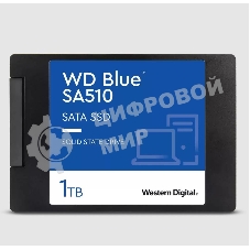 Накопитель SSD WD Blue SA510 WDS100T3B0A, 1Tb, SATA III, 2.5
